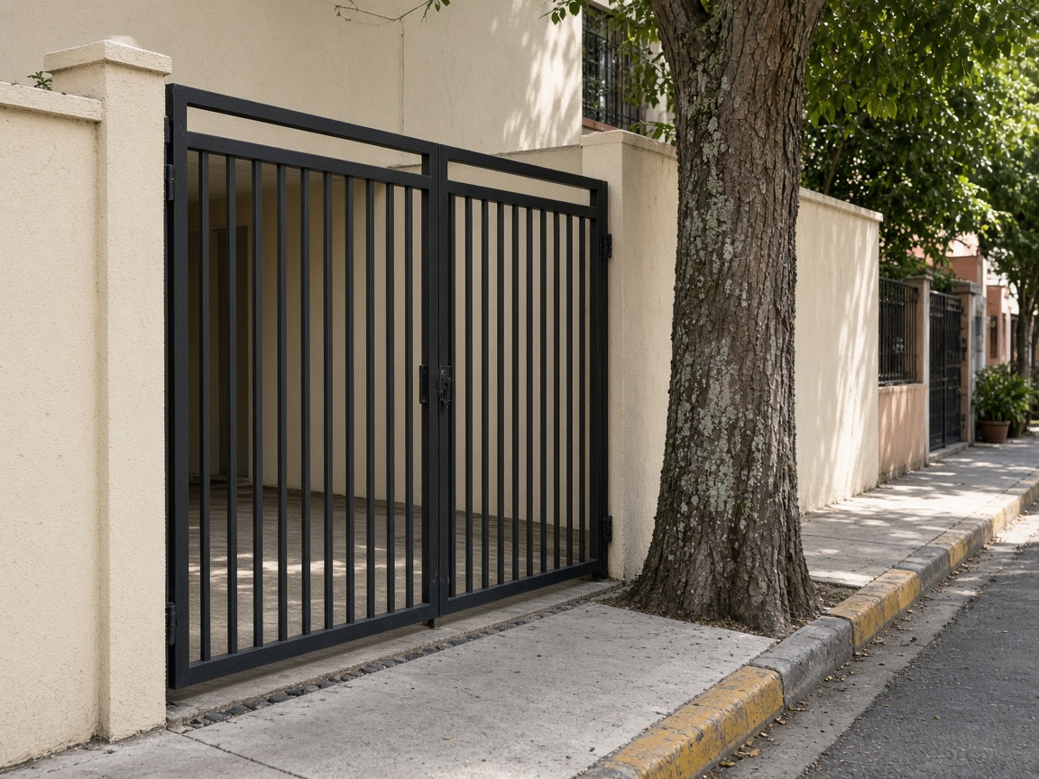 Portón de herrería
